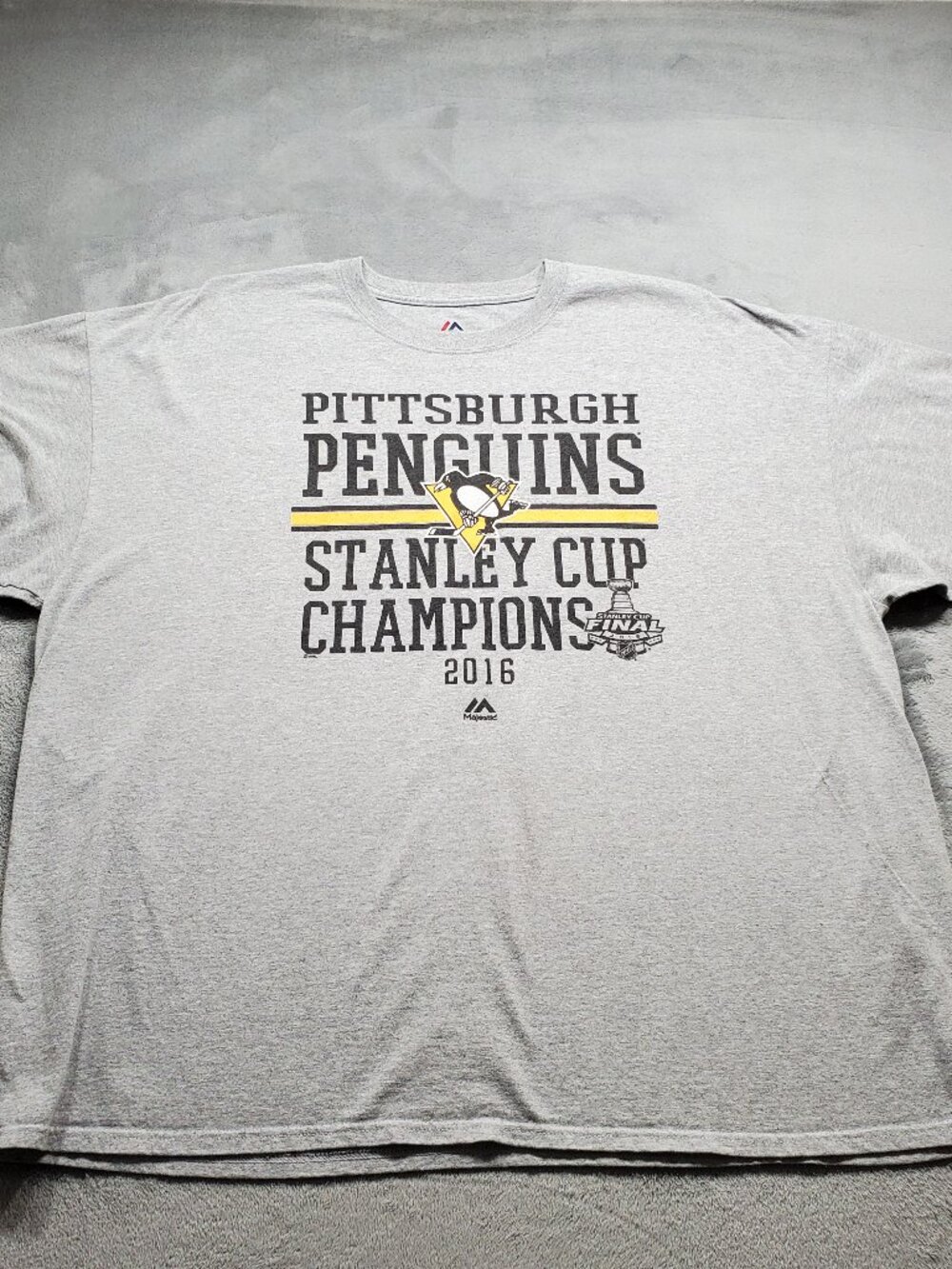 NHL VTG Y2K RETRO NEW PITTSBURGH PENGUINS STANLEY CUP CHAMPIONS T SHIRT 2016 2XL